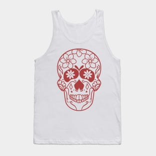 Mexican Skull Dia de los muertos Day of the dead Tank Top